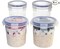 Overnight Oatmeal Container with Lids (4-Piece Set) - 16 oz Plastic Containers with Lids - Portable Cereal and Milk Container on the Go | Airtight Snap Lock Storage Jars